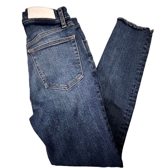 Re|Done Denim Jeans ~ size 27 ~ raw unfinished hem ~ button fly - Picture 12 of 13